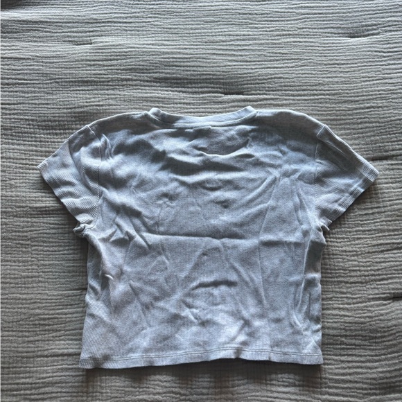 TNA Light Gray Ribbed Top - Picture 3 of 3